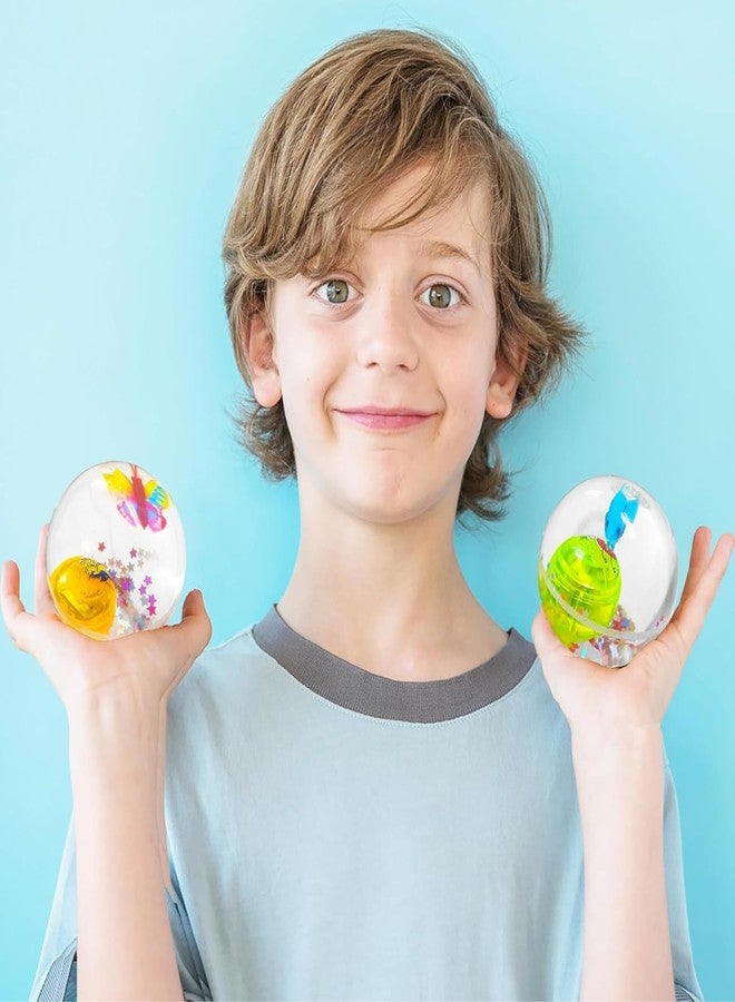 Munmoll Led Flashing Ball Rubber Bouncing Ball Anti-Stress Light LED Anti Stress Gift Fun Toys for Children LED Light Water Bounce Ball Toy Multicolor Light (Water Led Light Boll 4) - Image 2